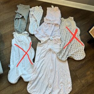 Bundle of 6 sleep sacks - Halo sleep sack - nested bean - Velcro swaddle